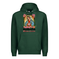 Sports Green madrecita muchas gracias lady of Guadalupe Premium Hoodie - BarkalooDesign