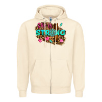 Sandshell she is strong Zipper Hoodie - texasbilliewilder