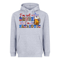 Heather Grey i'm not drunk i'm patriotic zillion Heavyweight Hoodie - Zillion Design Studio
