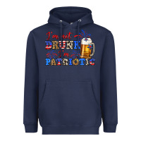 Navy i'm not drunk i'm patriotic zillion Heavyweight Hoodie - Zillion Design Studio