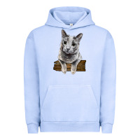 Pigment Grape Ice Russian Blue Cat Face Urban Hoodie - LillyAllenDesigns