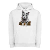 Pigment Lunar Rock Russian Blue Cat Face Urban Hoodie - LillyAllenDesigns