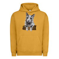 Pigment Peanut Butter Russian Blue Cat Face Urban Hoodie - LillyAllenDesigns
