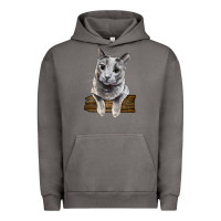 Pigment Tornado Russian Blue Cat Face Urban Hoodie - LillyAllenDesigns