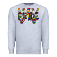 Heather Grey pride gnome Premium Sweatshirt - CowhideDigitalArt