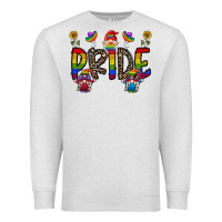 Oatmeal Heather pride gnome Premium Sweatshirt - CowhideDigitalArt