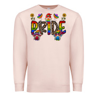 Pale Pink pride gnome Premium Sweatshirt - CowhideDigitalArt