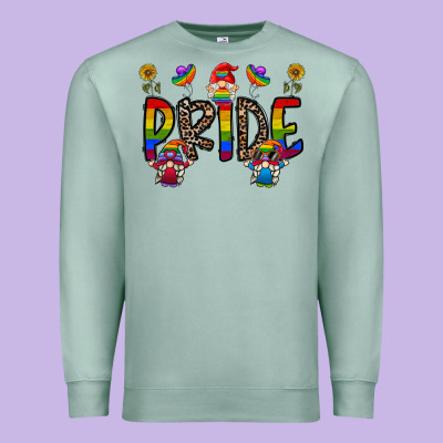 Pride Gnome Premium Sweatshirt Designed By Cowhidedigitalart