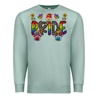 Seafoam pride gnome Premium Sweatshirt - CowhideDigitalArt