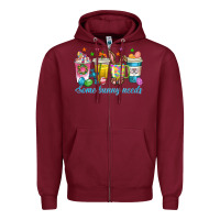 Burgundy some bunny needs easter coffee cups Zipper Hoodie - texasbilliewilder