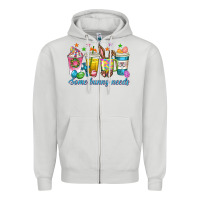 Dove Grey some bunny needs easter coffee cups Zipper Hoodie - texasbilliewilder