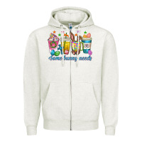 Oatmeal Heather some bunny needs easter coffee cups Zipper Hoodie - texasbilliewilder