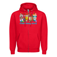 Red some bunny needs easter coffee cups Zipper Hoodie - texasbilliewilder