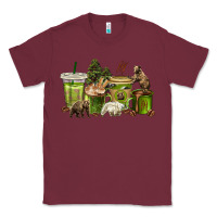Burgundy bear coffee cups Classic Tee - texasbilliewilder