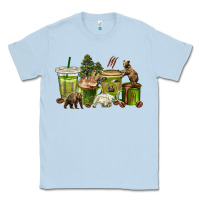 Dusty Blue bear coffee cups Classic Tee - texasbilliewilder