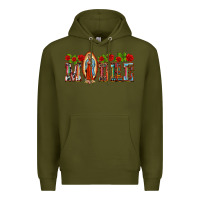 Army Green madre lady of guadelupe Premium Hoodie - BarkalooDesign