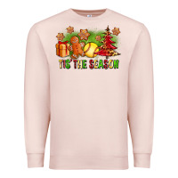 Tis The Season Christmas With Softball And Gingerbread Man Premium Sweatshirt | Teevron