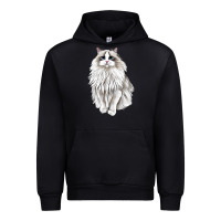 Black Ragdoll Cat Urban Hoodie - LillyAllenDesigns