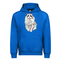 Cobalt Ragdoll Cat Urban Hoodie - LillyAllenDesigns