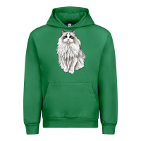 Emerald Ragdoll Cat Urban Hoodie - LillyAllenDesigns