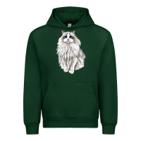 Forest Green Ragdoll Cat Urban Hoodie - LillyAllenDesigns