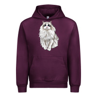 Mauve Wine Ragdoll Cat Urban Hoodie - LillyAllenDesigns