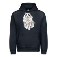 Navy Ragdoll Cat Urban Hoodie - LillyAllenDesigns