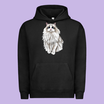 Ragdoll Cat Urban Hoodie Designed By Lillyallendesigns