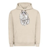 Pigment French Oak Ragdoll Cat Urban Hoodie - LillyAllenDesigns