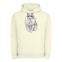 Pigment Pistachio Ragdoll Cat Urban Hoodie - LillyAllenDesigns