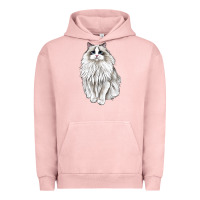 Pigment Salmon Ragdoll Cat Urban Hoodie - LillyAllenDesigns