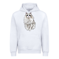 White Ragdoll Cat Urban Hoodie - LillyAllenDesigns