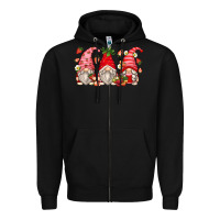 Black strawberry gnomes Zipper Hoodie - Zillion Design Studio