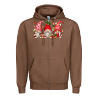 Chestnut strawberry gnomes Zipper Hoodie - Zillion Design Studio
