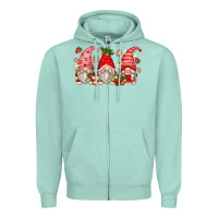 Seafoam strawberry gnomes Zipper Hoodie - Zillion Design Studio