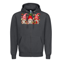 Smoke strawberry gnomes Zipper Hoodie - Zillion Design Studio