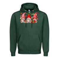 Sports Green strawberry gnomes Zipper Hoodie - Zillion Design Studio