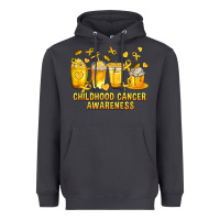 Smoke Childhood Cancer Awareness Coffee Cups Heavyweight Hoodie - texasbilliewilder