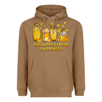 Toasted Coconut Childhood Cancer Awareness Coffee Cups Heavyweight Hoodie - texasbilliewilder