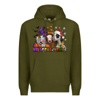 Army Green hallothanksmas heifers Premium Hoodie - Jasminsmagicworld