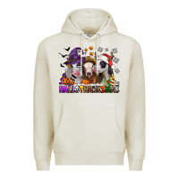Oatmeal Heather hallothanksmas heifers Premium Hoodie - Jasminsmagicworld