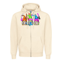 Sandshell nail tech gnomes Zipper Hoodie - Zillion Design Studio