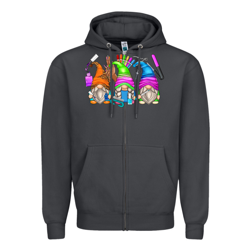 Nail Tech Gnomes Zipper Hoodie by Zillion Design Studio | Teevron