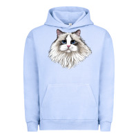 Pigment Grape Ice Ragdoll Face Cat Urban Hoodie - LillyAllenDesigns