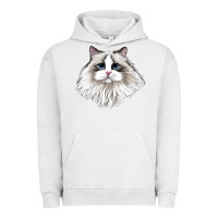 Pigment Lunar Rock Ragdoll Face Cat Urban Hoodie - LillyAllenDesigns