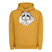 Pigment Peanut Butter Ragdoll Face Cat Urban Hoodie - LillyAllenDesigns