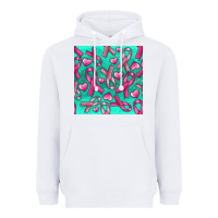 White Cancer Ribbon with Heart Heavyweight Hoodie - texasbilliewilder
