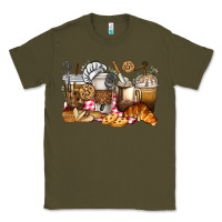 Army Green bakery coffee cups Classic Tee - texasbilliewilder