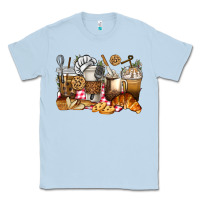 Dusty Blue bakery coffee cups Classic Tee - texasbilliewilder