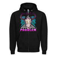 Black somebodys problem Zipper Hoodie - texasbilliewilder